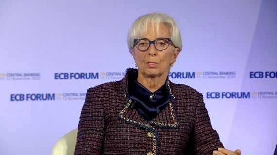ECB President Christine Lagarde speaks about the prospects for a digital euro at an online forum. 