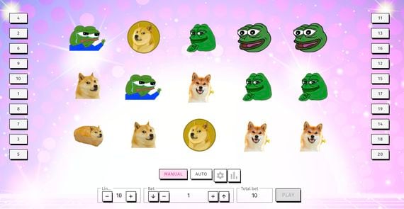 dogecoin/pepe slot machine (Coco Bets)