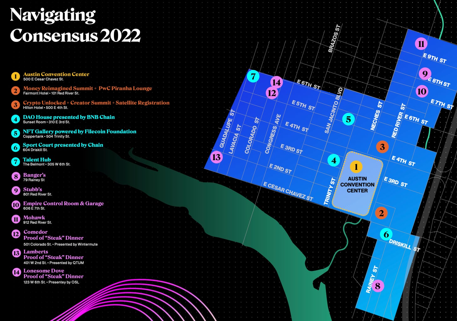 C22 Official Venues Map