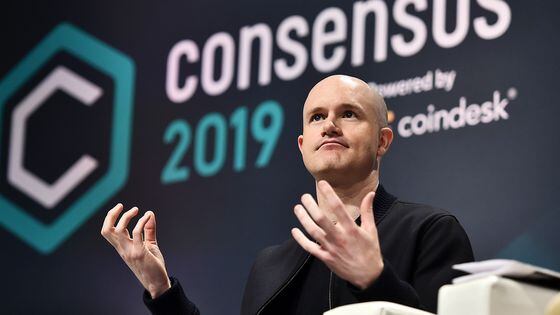 Coinbase Founder and CEO Brian Armstrong attends Consensus 2019 (Getty Images)