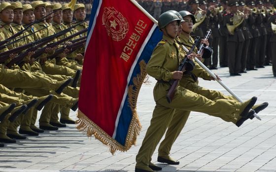 North Korean military parade (Shutterstock)