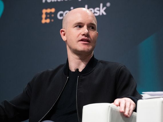 Brian Armstrong Chief Executive Officer CEO & Co-Founder of Coinbase speaks at Consensus 2019 (CoinDesk)