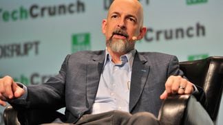 Neal Stephenson, the writer who came up with the terms "metaverse" and "avatar," seen here in 2016  (Steve Jennings/Getty Images for TechCrunch)