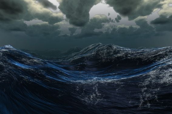 seas, ocean, storm