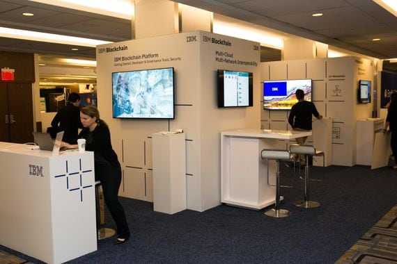 IBM Blockchain business booth