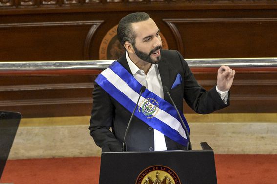 El presidente de El Salvador, Nayib Bukele. (Emerson Flores/APHOTOGRAFIA/Getty Images)