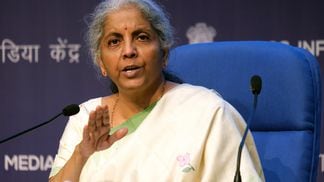 Indian Finance Minister Nirmala Sitharaman (T. Narayan/Bloomberg via Getty Images)
