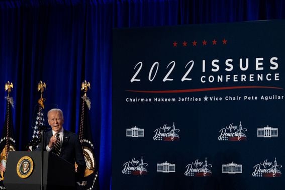 U.S. President Joe Biden signed an executive order on crypto last week. (Hannah Beier/Bloomberg via Getty Images)