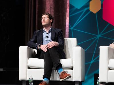 Alex Gladstein of the Human Rights Foundation speaks at Consensus 2019.