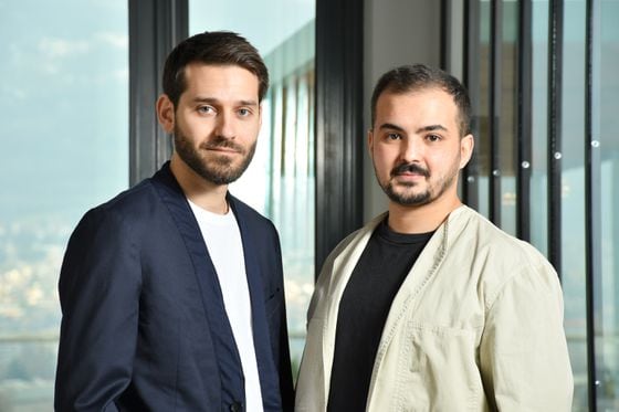 carbonable co-founders Guillaume Leti (left) and