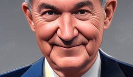 CDCrop Jerome Powell MI2022 (Will Ess for Pixelmind.ai/CoinDesk)