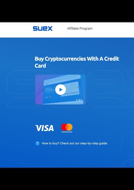 Screenshot of Suex's website