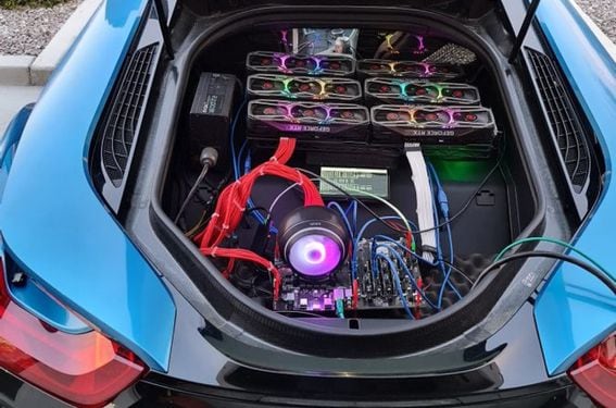 The in-car mining rig