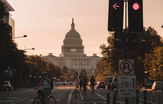 US Capitol, DC streets