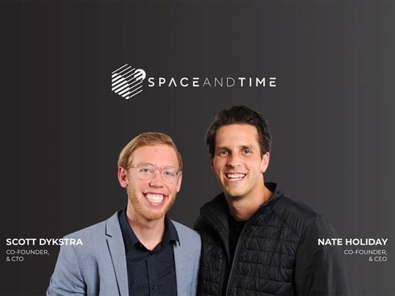Scott Dykstra (left) and Nate Holiday (right), co-founders of Space and Time  (Space and Time)