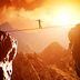 CDCROP: Walking a tightrope balance sunset (Shutterstock)