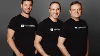Fireblocks co-founders (left to right) Idan Ofrat, Michael Shaulov, Pavel Berengoltz
