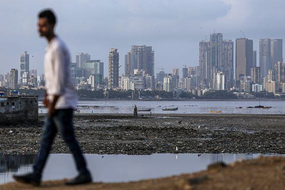Commercial and residential building in the Worli area of Mumbai, India, on Wednesday, May 26, 2021. India is preparing a stimulus package for sectors worst affected by a deadly coronavirus wave, aiming to support an economy struggling with a slew of localized lockdowns, people familiar with the matter said. The finance ministry is working on proposals to bolster the tourism, aviation and hospitality industries, along with small and medium-sized companies.