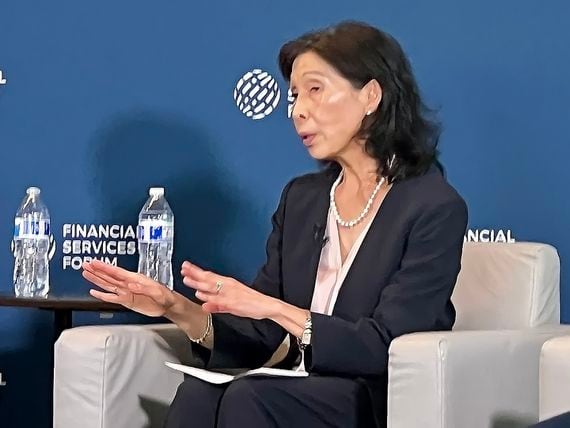 Nellie Liang, the U.S. Treasury Department's undersecretary for domestic finance, says nonbanks deserve a path to become government-approved stablecoin issuers. (Jesse Hamilton/CoinDesk)