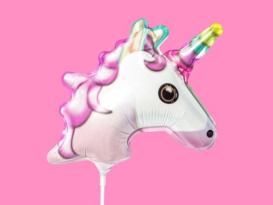 Uniswap unicorn balloon (Getty Images)