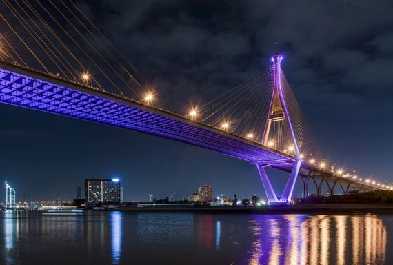 Rama VIII Bridge, Bangkok, Thailand