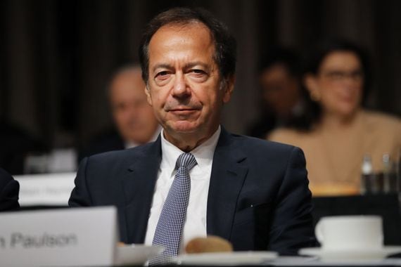 NEW YORK, NEW YORK - NOVEMBER 12: Hedge fund manager John Paulson attends US President Donald Trump's speech at the Economic Club of New York on November 12, 2019 in New York City. Trump, speaking to business leaders and others in the financial community, spoke about the state of the U.S. economy and the prolonged trade talks with China.  (Photo by Spencer Platt/Getty Images)