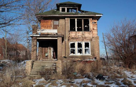 An abandoned house in Detroit. (Credit: Reuters/Rebecca Cook)