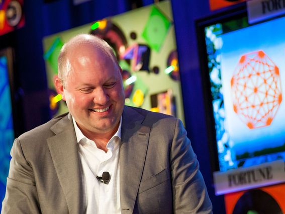 Andreessen Horowitz co-founder Marc Andreessen (Fortune Live Media via Flickr)