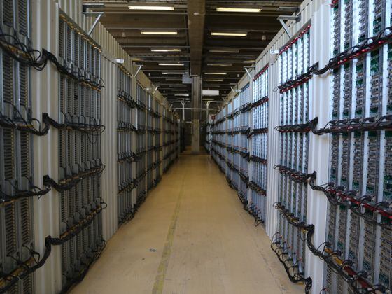 Hive Blockchain's ethereum mining facility in Boden, Sweden (Sandali Handagama).