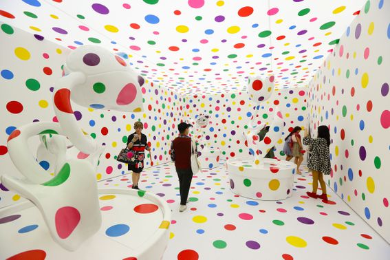An installation by Japanese artist Yayoi Kusama, after which Polkadot's canary network is named.