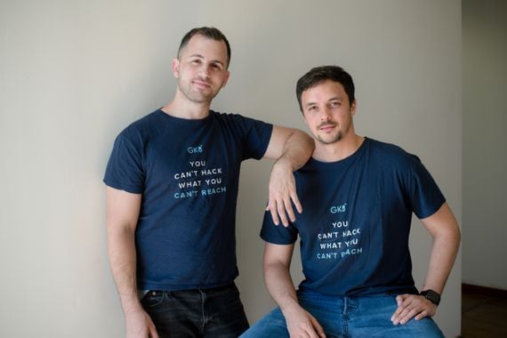 GK8 co-founders CTO Shahar Shamai (left) and CEO Lior Lamesh (Galaxy Digital)