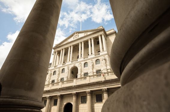 The Bank of England (BOE) building