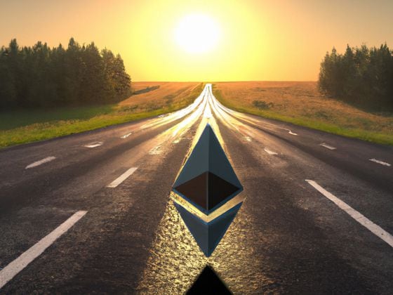 DO NOT USE: CDCROP: Ethereum Highway Sunset (Dall-E/CoinDesk)