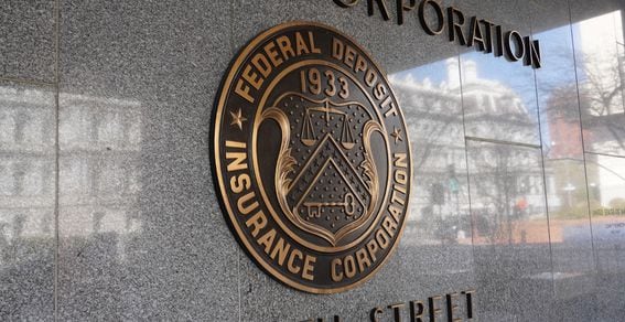 The Federal Deposit Insurance Corp. has, for the first time, included crypto as one of the major banking risks in an annual report. (Nikhilesh De/CoinDesk)