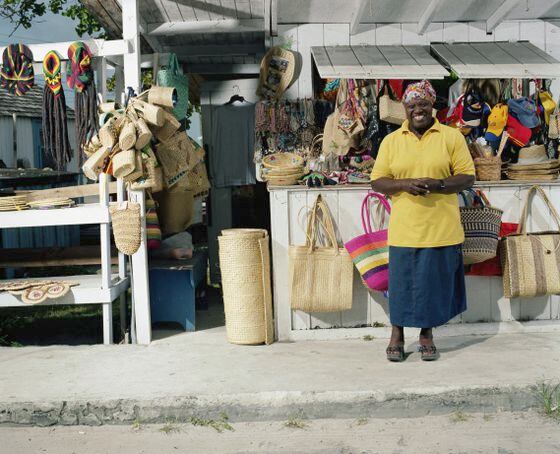 A market in Harbour Island, The Bahamas, which has issued a CBDC known as the sand dollar. (MoMo Productions/Getty Images)