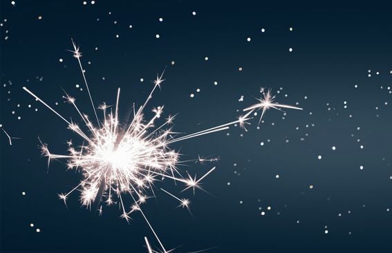 fireworks spread out across a night sky - decentralized Ethereum 2.0