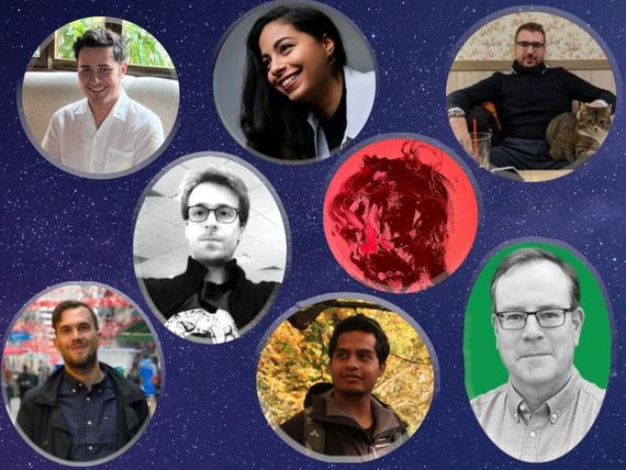 Featured Ethereum developers, left to right: (Top) Raoul Jordan, Sajida Zouarhi, Marius Van Der Wijden, (Middle) Justin Drake, Alex Stokes (Bottom) Tim Beiko, Parithosh Jayanthi, Ben Edgington