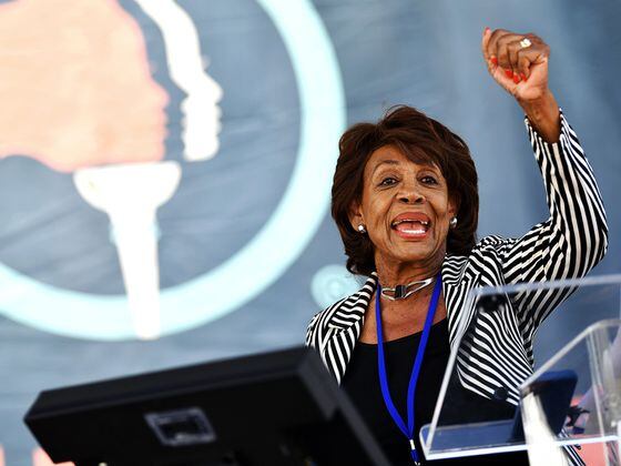 CDCROP: United States Representative for California's 43rd Congressional District Maxine Waters speaks onstage at the Women's March Foundation's National Day Of Action! (Sarah Morris/Getty Images)