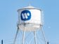 CDCROP: Warner Music Group water tower in Downtown L.A. (AaronP/Bauer-Griffin/GC Images)