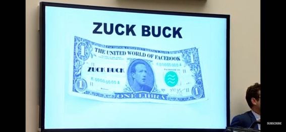Rep. Brad Sherman (D-Calif.) created a "Zuck Buck" graphic to describe his view of Libra. (House Financial Services Committee)