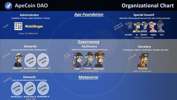 ApeCoin DAO organizational chart. (Vulkan/Twitter)