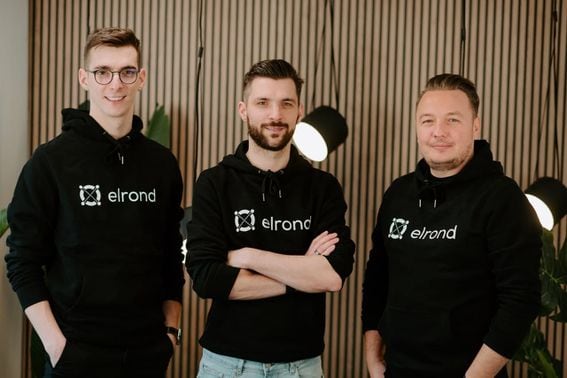 From left to right: Elrond CIO Lucian Mincu, CEO Beniamin Mincu and COO Lucian Todea. (Elrond)