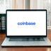CDCROP: Coinbase logo on a laptop computer (Unsplash)