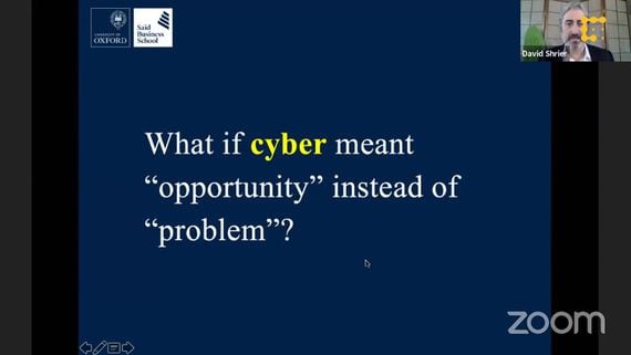 Sponsored Sessions: Oxford: From Cyber Security to Cyber Future