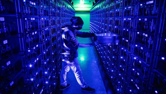 Bitcoin mining machines (Getty Images)