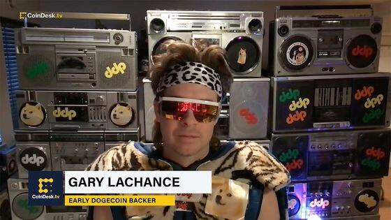 Gary Lachance, an early dogecoin backer and founder of the Decentralized Dance Party (CoinDesk TV)