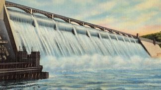 Washington's Grand Coulee Dam, the largest power station in the United States (C. P. Johnston Co/Wikimedia)