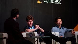 Virgil Griffith speaks at Consensus: Singapore 2018, photo via CoinDesk archives