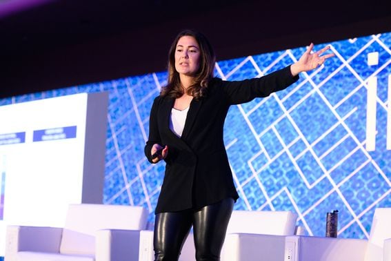 Meltem Demirors, chief strategy officer of CoinShares at CoinDesk Invest:NYC 2019.