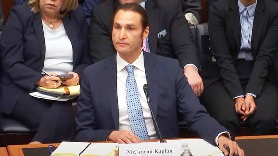 Co-CEO Aaron Kaplan's Prometheum is planning to start its crypto custody business with Ethereum's ETH. (Screen capture/U.S. House Financial Services Committee)